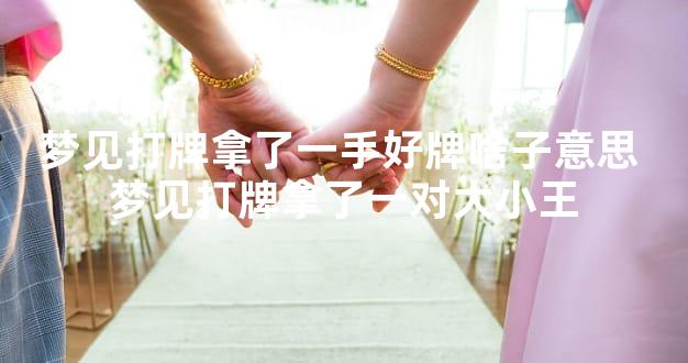 梦见打牌拿了一手好牌啥子意思 梦见打牌拿了一对大
